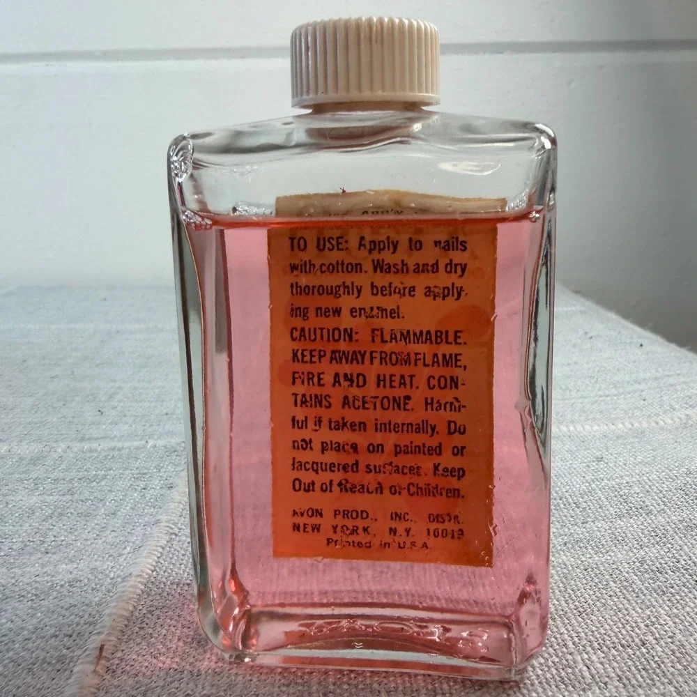 AVON Oily Enamel Remover Nails 3fl Oz Bottle‎ 90% Full